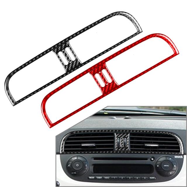 カーボンセンター コンソール エアベント アウトレット パネル カバー トリム 装飾ステッカー カーアクセサリーフィアット 500 2012-15 カの通販は 5,380円