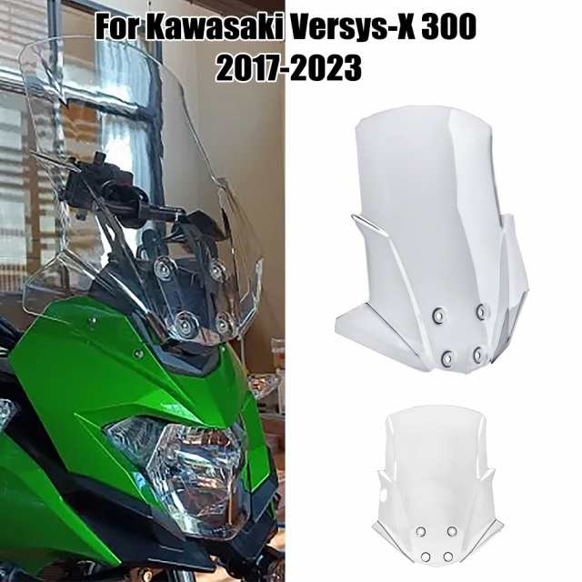 2022 ヴェルシス-X300 MOTORBIKE WINDSHIELD WINDSCREEN FAIRING PROTECTION カワサキ ヴェルシス-X 300 2017-2024 2023 ウインド スクリ