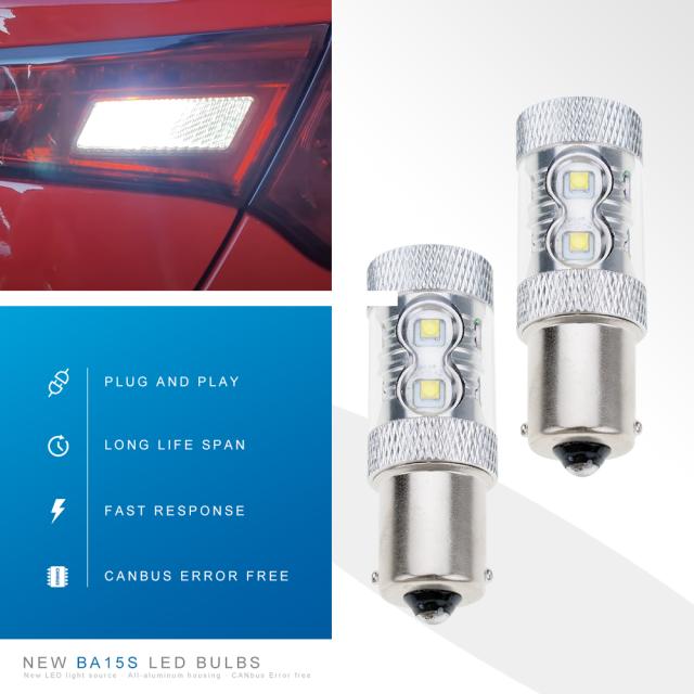 2個 LED リバースライトバックアップランプバックアップライト アルファロメオ ジュリエッタ 940 2010- 145 146 147 156 159 166 P21W BA15の通販は