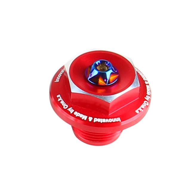 CNC アルミニウム フロント フォーク アッパー トップ トリプル クランプ スクリュー キャップ ナット APRILIA RS660/TUONO 660/RSV4/TUONO V4の通販は