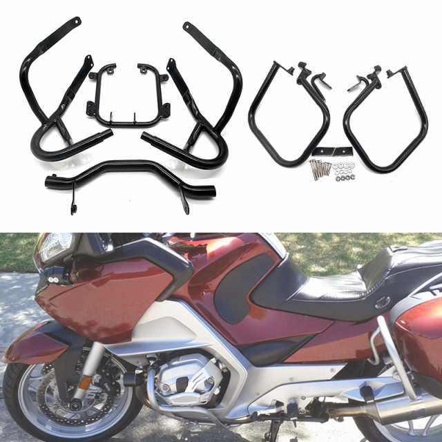 R1200RT FRONT/REAR ENGINE GUARD HIGHWAY FREEWAY CRASH BAR FUEL TANK PROTECTOR BMW R 1200RT R1200 RT 2004-2013