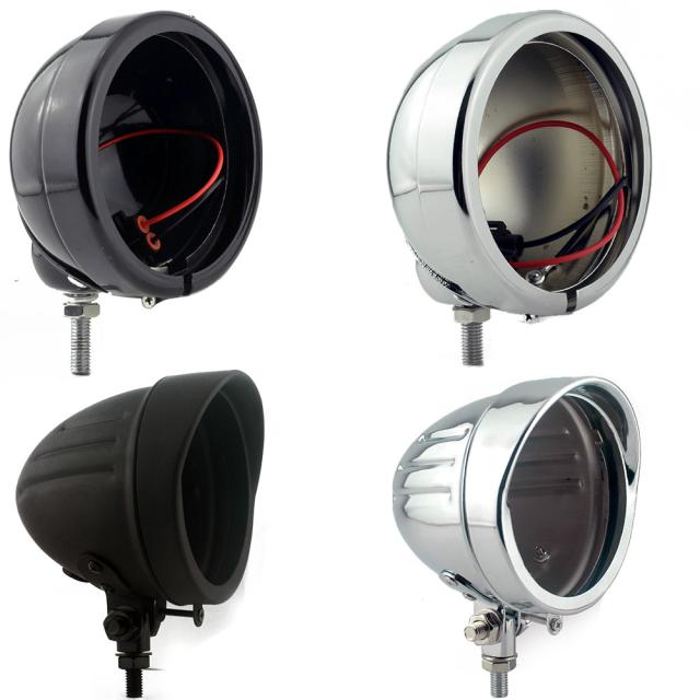 4.5インチ 汎用 ボトムマウントヘッドライト LED ヘッドランプ ライト カバー バケットハウジング灯台シェルフォグパッシング補助ライト カの通販は 9,080円