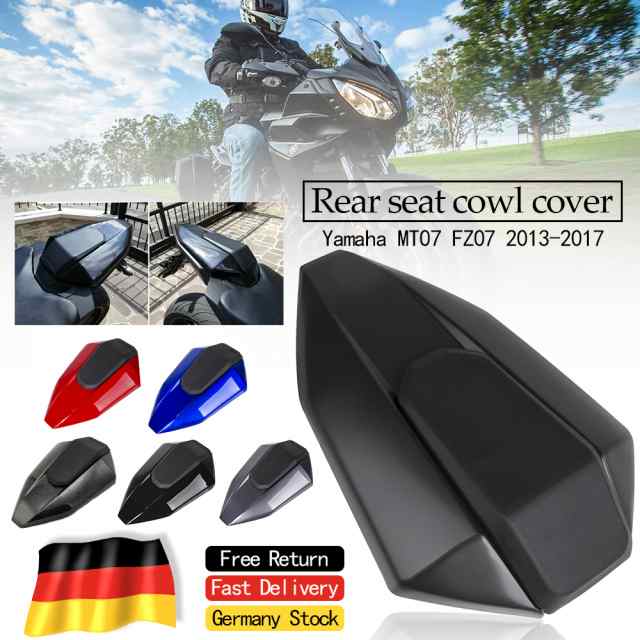 ヤマハ FZ07 MT07 FZ-07 2013-17 PILLION リア ソロ シート カバー カウル バイク ABS クッション フェアリング US バイク カスタム パー