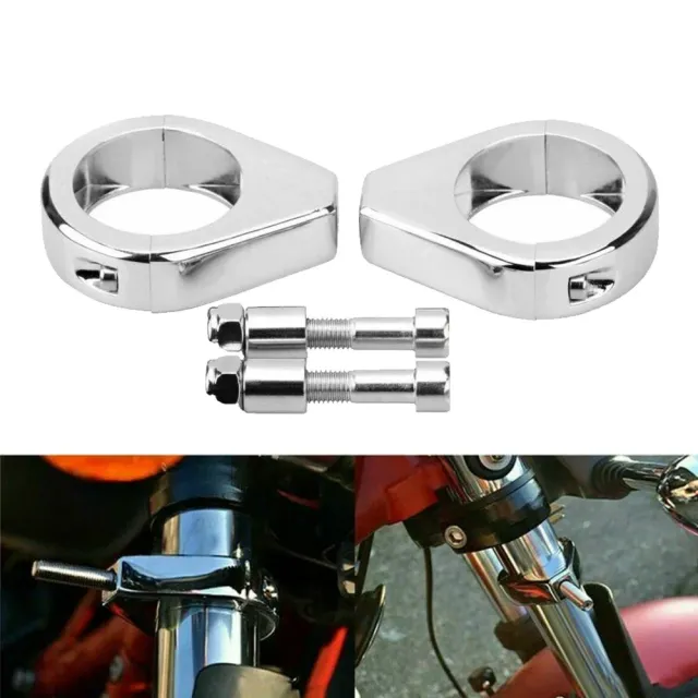 オートバイ ウィンカーブラケット 39MM 41MM 49MM フォーク クランプマウント ハーレー スポーツスター 1200 ダイナストリートボブ FXDB ソ 5,880円