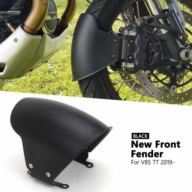 ブラック フロントフェンダー マッドガード カバー MOTO GUZZI V85 TT V85TT V 85 TT V85TT 2019 2020 2021 2022 2023 2024の通販は 5,680円