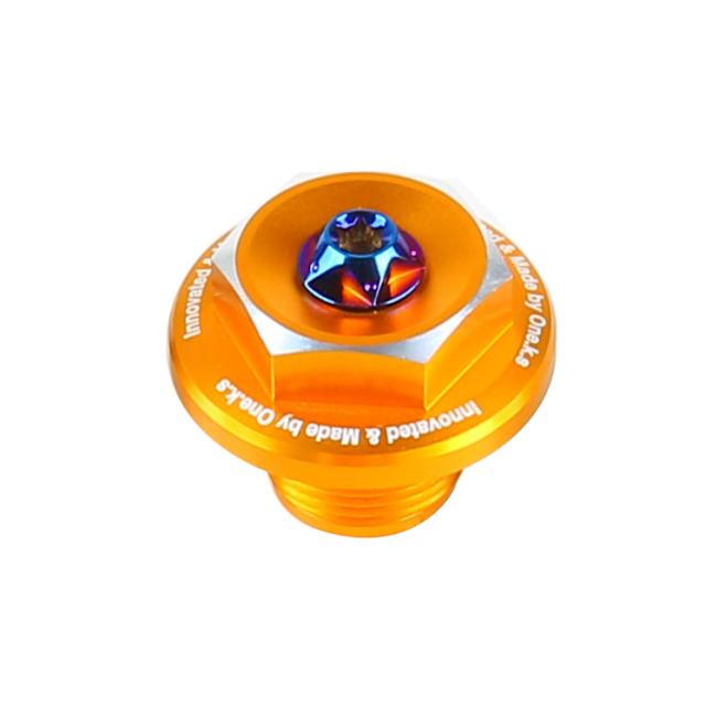 CNC アルミニウム フロント フォーク アッパー トップ トリプル クランプ スクリュー キャップ ナット APRILIA RS660/TUONO 660/RSV4/TUONO V4の通販は