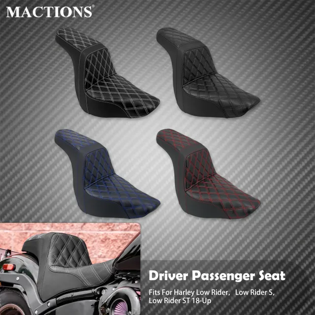オートバイ ツーアップシートフロントリア 運転席 助手席クッションシート ハーレー ソフテイル ローライダーFXLR FXLRSスポーツグライド F