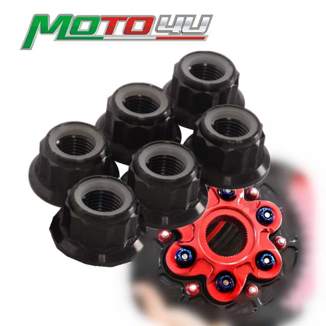6PCS チタニウム バイク リア スプロケットナット ドゥカティ パニガーレ V4 V4S V4R STREETFIGHTERV4の通販は 5,295円