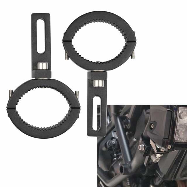 オートバイ 38-60MM フォークチューブマウントブラケットヘッドライト フォグスポットライトホルダークランプ カスタムパーツ アクセサリーの通販は
