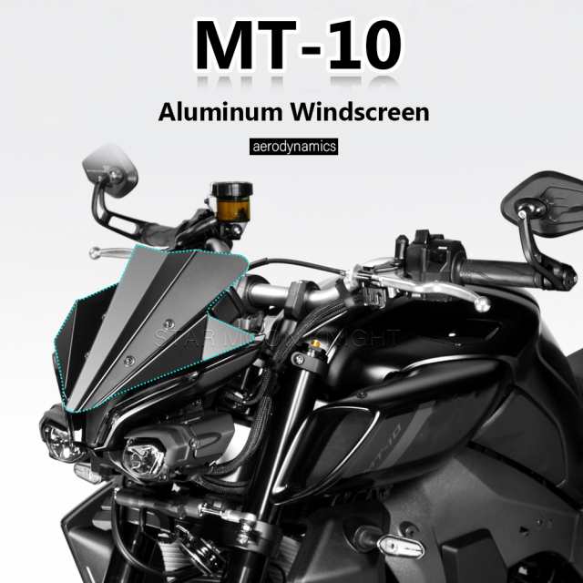 ヤマハ MT10 2022 2023 WIND DEFLECTOR FRONT WINDSHIELD バイク FAIRING WINDSCREEN バイク カスタム パーツ アクセサリー 交換用部品