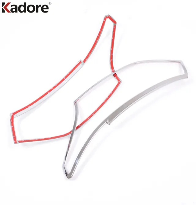 フロントヘッドライト カバー トリム 三菱 アウトランダー 2013 2014 2015 クロームヘッドライト フレームトリム 外装アクセサリー カスタ