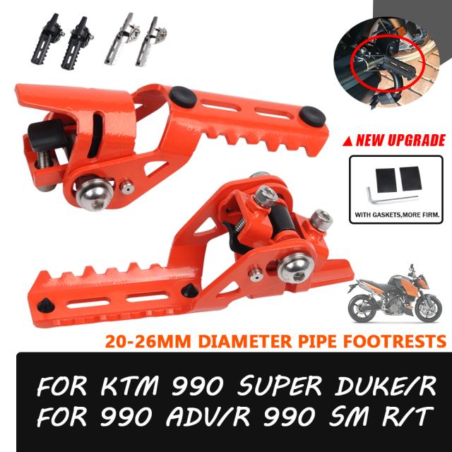 バイク 20-26MM クランプ フロントフットペグ レスト折りたたみフットレスト KTM 990 スーパーデューク R 990 ADV R 990 SM T パーツ カスの通販は 5,487円