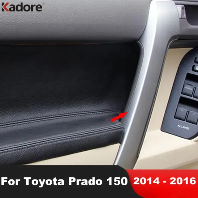トヨタ プラド 150 2014 2015 2016 マット車フロント内側インナードアアームレスト ハンドルカバー トリム インテリア アクセサリー カスタ