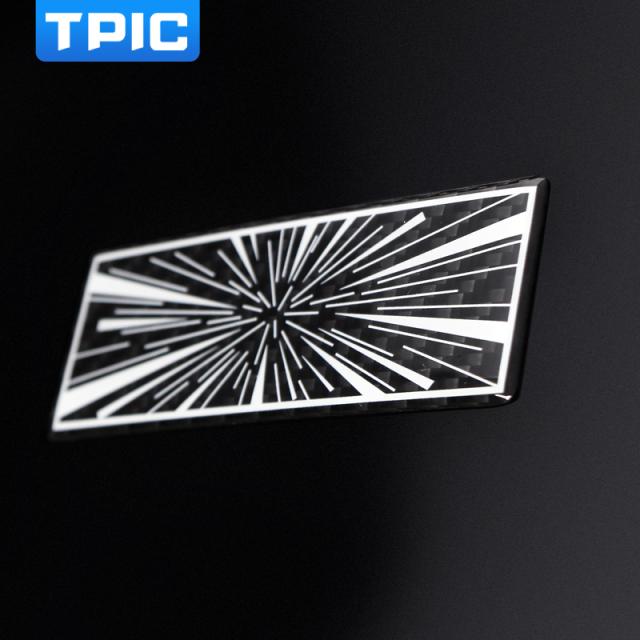 テスラ モデル 3 YSX トラックカーボン時空トンネル車体リアトランクバッジ 3D ステッカー トリム 装飾 カスタムパーツ アクセサリー 交換の通販は 4,572円