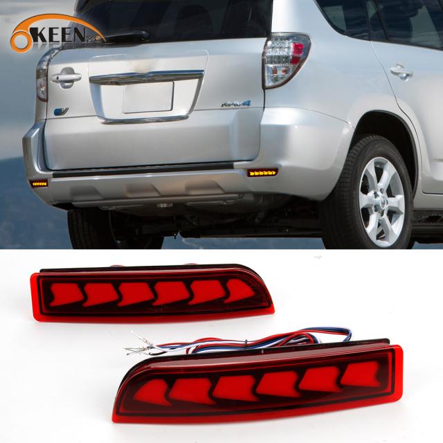 2個 LED リアバンパー リフレクターライト トヨタ RAV4 2007-13 運転ウインカーブレーキランプ カスタムパーツ アクセサリー 交換用部品 互 19,580円