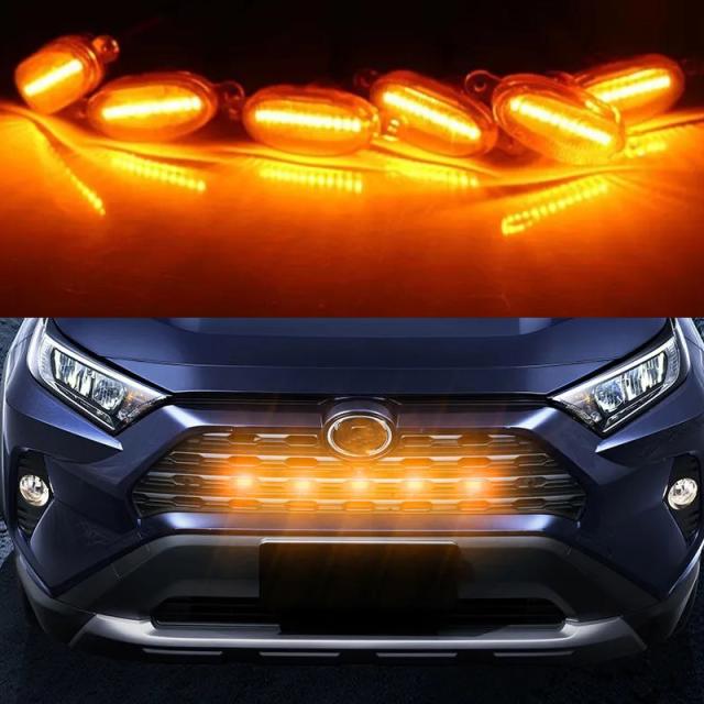 LED ライトフロントグリル信号ランプ ホンダ CRV 2017-2022 4個 フロントグリル LED ライトハーネスケーブルアクセサリーの通販は 8,078円