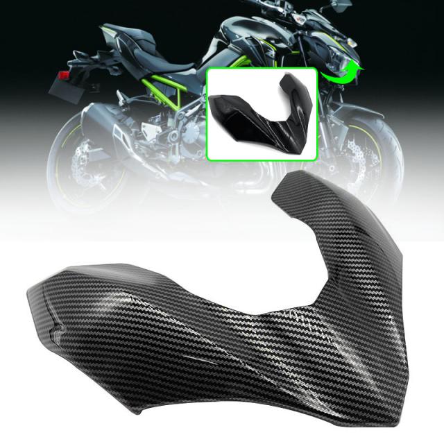 Z900 アッパー ロアー フロント ヘッドライトカバー インジェクション ヘッドランプフェアリング クチバシ カウル カワサキ Z900 2017-2019