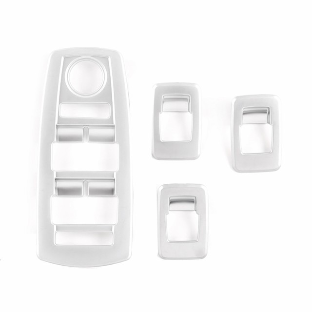 BMW X3 E83 2006-2010 窓 GL リフティングボタンフレームトリムステッカー 4ピース/セット カスタムパーツ アクセサリー 交換用部品 互換品 7,180円