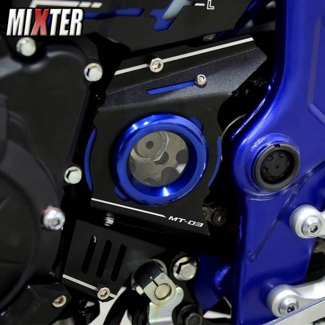 ヤマハ MT25 MT03 MT-25 MT-03 2015-2023 MT 25 03 YZF R25 R3 バイク フロント スプロケットカバー チェーンガード フロント ドライブシャの通販は 6,777円