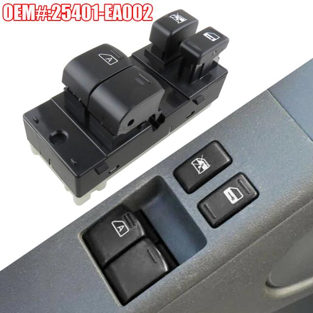 運転席側 フロント左 電動マスターパワーウィンドウスイッチ 日産 フロンティア 2005-2006 25401-EA002 25401EA002 25401 EA002
