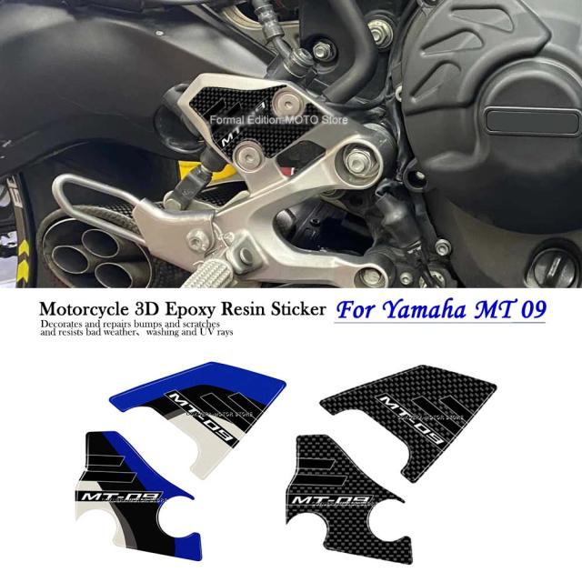 3D エポキシ樹脂 ステッカー 防水 ス クラッチつきくい バイク ガード ヒールパッド ステッカー ヤマハ MT09 2017-2020 カスタムパーツ アの通販は