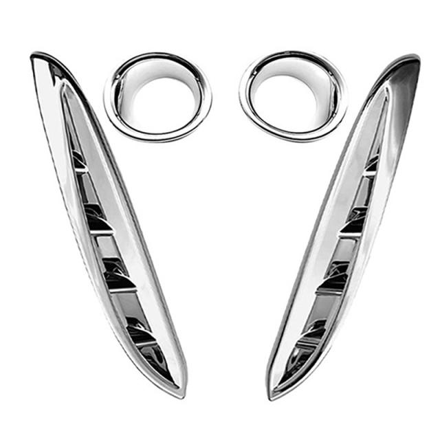 フロント フォグランプ カバー フレーム トリム フロントフェンダー サイドエアベントカバー トリム トヨタ ハリアーヴェンザ 2020 2021 カの通販は 5,880円