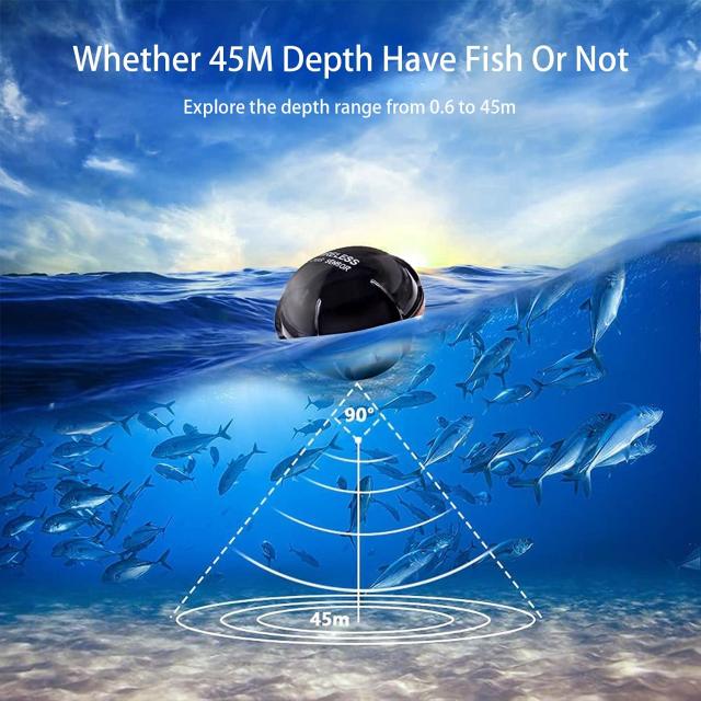 ワイヤレスソナーフィッシングアラート,魚群探知機,エコーサウンダー,ポータブル検出器,水中_3