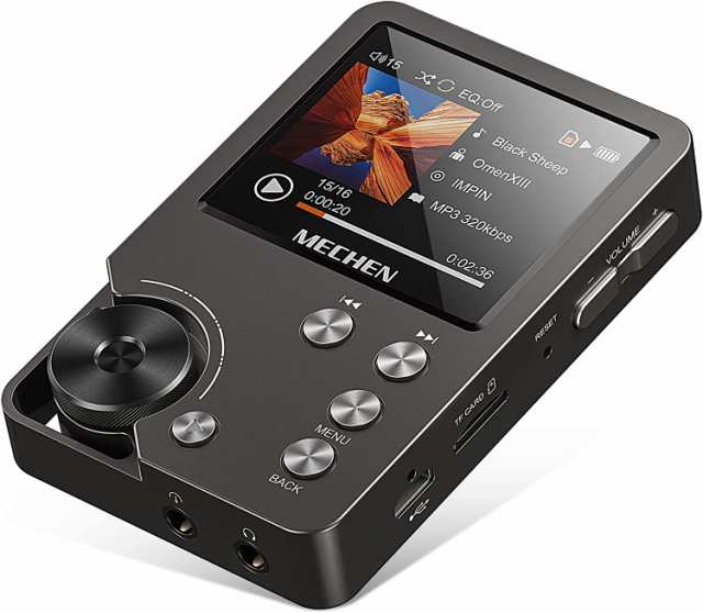 Lossless mp3プレーヤー、高解像度、ポータブル、Hi-fi、デジタルオーディオ、音楽、64GBメモリカード、最大256GBをサポート