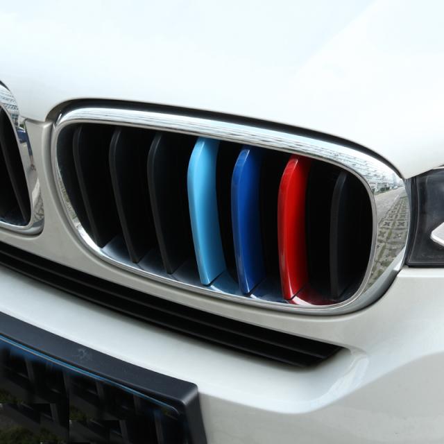 3 PC フロント グリル ストリップ カバー トリム ABS スパンコール BMW X5 F15 14-16 X6 F16 2015 2016年カー カスタムパーツ アクセサリーの通販は