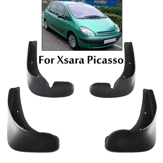 マッドフラップ シトロエン Xsara ピカソ 2000年-2012年スプラッシュ ガードマッドフラップ汚れトラップ フェンダー フレア フロント