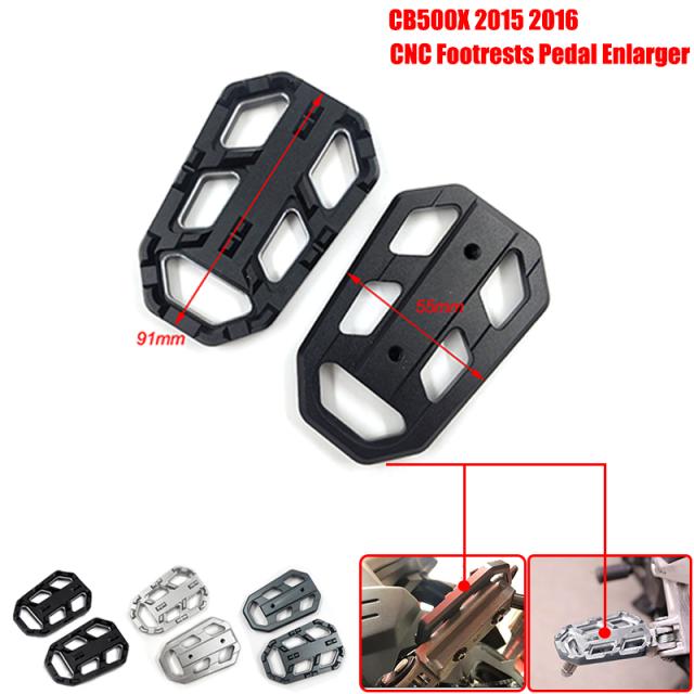 ホンダ CB500X CB500  CB500-X 2015-2016 アルミ  モトビレット足ワイドペグ AT カーパッドカバーフットレスト