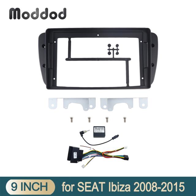 ラジオムード座席IBIZA 2008年2015年ステレオGPS DVDプレーヤー トリムパネルフェイスプレートサラウンド取付9インチダッシュキットオーディの通販は 8,280円