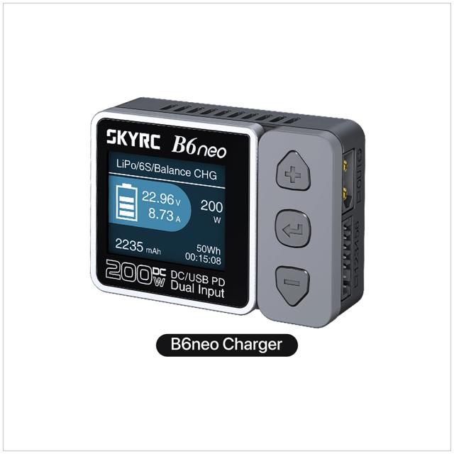 SKYrc-インテリジェントバランス充電器,バッテリー充電器,コンパクト,6s,コンバーター200w,pd 80w,SK-100198,b6 neo