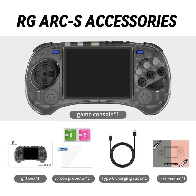 Anbernic RG ARC-S ハンドヘルド ゲーム コンソール 4 インチ IPS オープンソース Linux システム RGARCS レトロ ポータブル ビデオ エミュレーター ゲーム コンソール ギフト_5