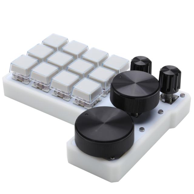 片手片手キーボード、メカニカルキー、ホットスワッシングデザイナー、新しいビア、12キー、4ノブ_1