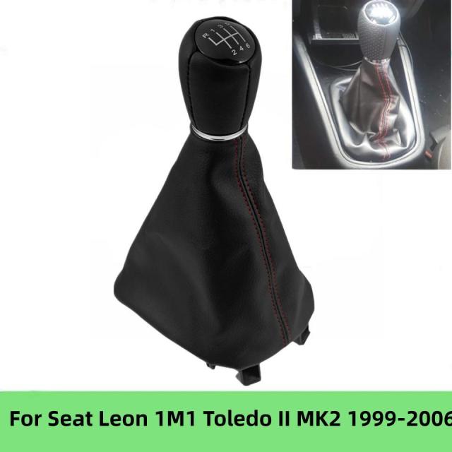 車ギア シフト ノブ レザー ゲイター ブーツ シート レオン 1M1 トレド II MK2 1998 1999 2000 2001 2002 20 5,580円
