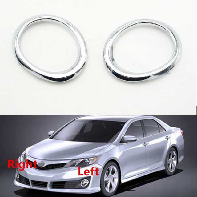 1 組フロント フォグランプ ランプ フレーム ブラケットクロム トリム トヨタ CAMRY SE セダン 2012 2013 2014米国モデル カスタムパーツ アの通販は