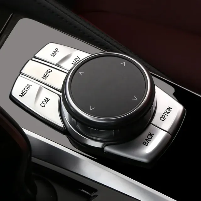 マルチメディア ボタン カバー エンジン スタート ストップ トリム デカール BMW G38 G30 G08 G01 5 シリーズ X3 クロム ABS 車スタイリング