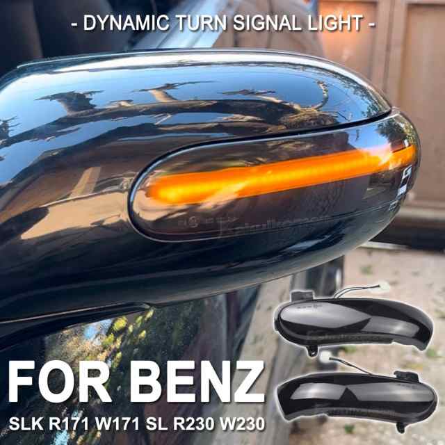 メルセデス ベンツ W171 R171SLK R230 W230 SL ダイナミック LED ビュー ミラー インジケーター ウィンカー ターン シ