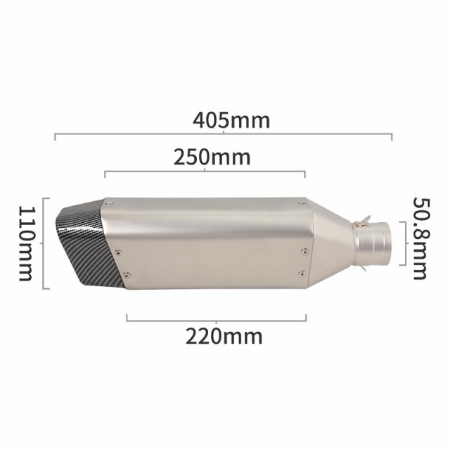 エキゾースト51MM カワサキ ZX10R 2004-2005DBキラー バイクパーツ