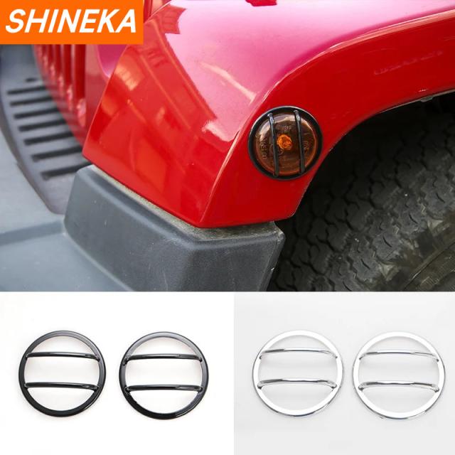 ABS 車スタイリング エクステリア ホイール眉ターン シグナル ライト カバー装飾トリム ステッカー ジープ ラングラー JK 2007-2017 カスタの通販は 5,282円