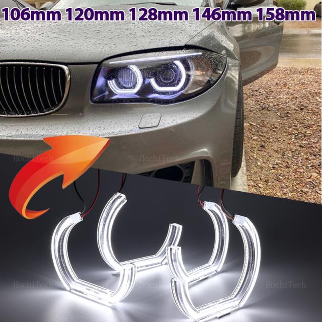 カースタイリングホワイトLEDヘイローリングライトBMW E38 E39 E60 E53 E46 E90 E91 E92 E93 アクリルLED DTMエンジェルアイズキットランの通販は