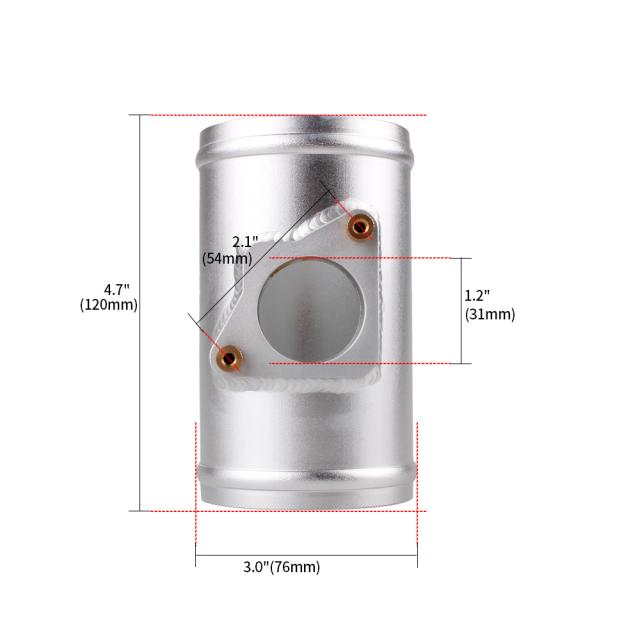 アルミ 63/70/76 MM エアフローセンサー マウント エアフローメーター ベース トヨタ マツダ スバル スズキ エアインテーク メーター アダプの通販は アルミ 63/70/76 MM エアフローセンサー マウント エアフローメーター ベース トヨタ マツダ スバル スズキ エアインテーク メーター アダプの通販は