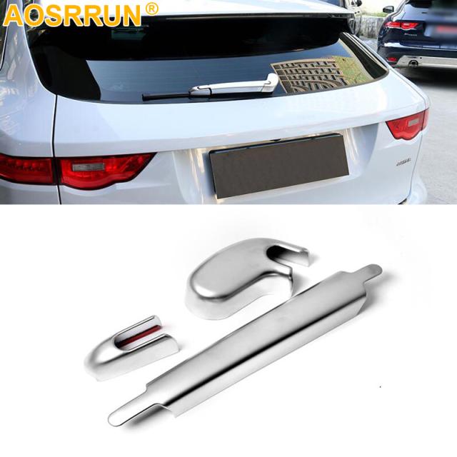 ジャガーF-PACE Fペース2016 2017 2018カースタイリングリアウインドワイパーアーム刃カバートリムオーバーレイノズルガーニッシュ成形 5,290円