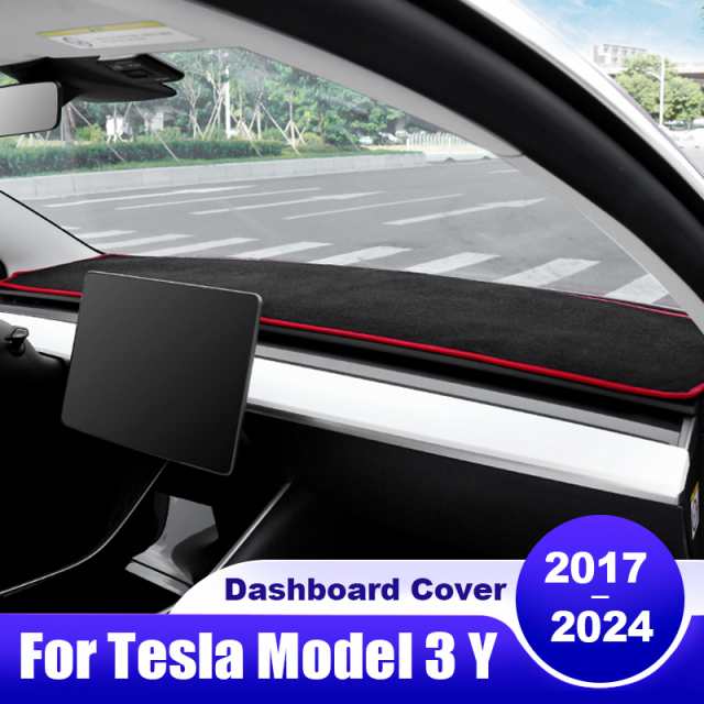 Tesla Model 3 Model Y 2017- 19-23 2024 車 ダッシュボードカバー ダッシュマット サンシェード 滑り止めパッド アクセサリーの通販は