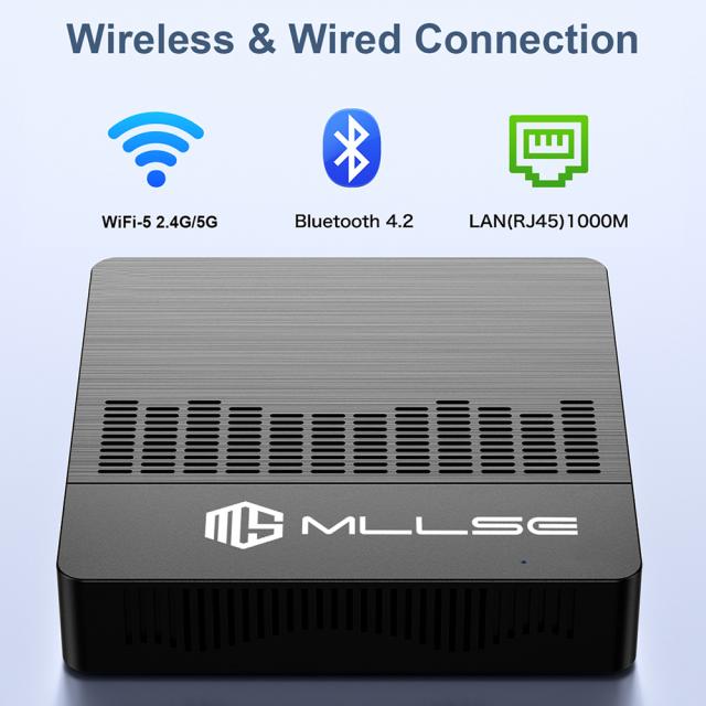 MLLSE ミニ PC M2 Air Intel Gemini Lake N4000 Windows 11 6GB RAM