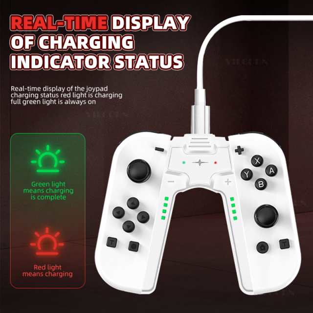 流行に  Joy 2 カラフルな RGB ライト効果 振動モーター 6 軸ジャイロ アクセサリ、周辺機器