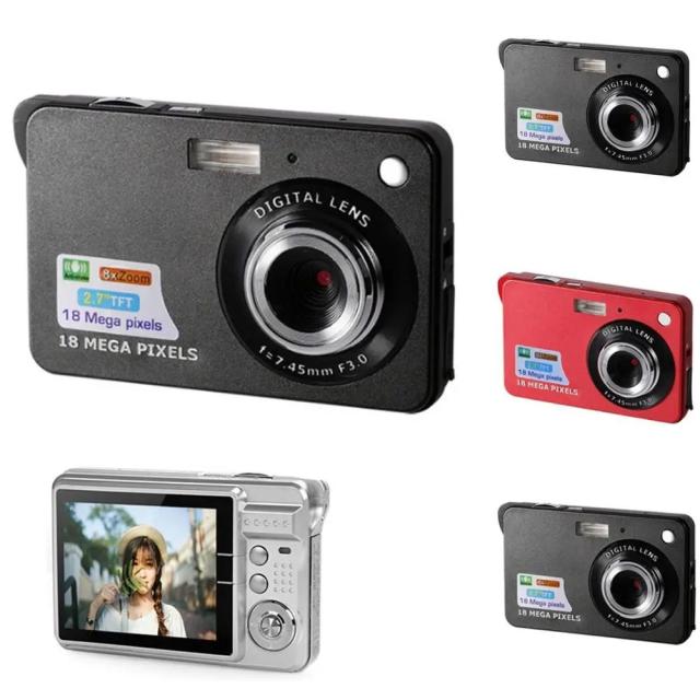 LCDスクリーン付きHDデジタルカメラ 子供用カメラ 屋外用 手ぶれ防止 インスタント写真カメラ 充電式写真撮影用カムコーダー