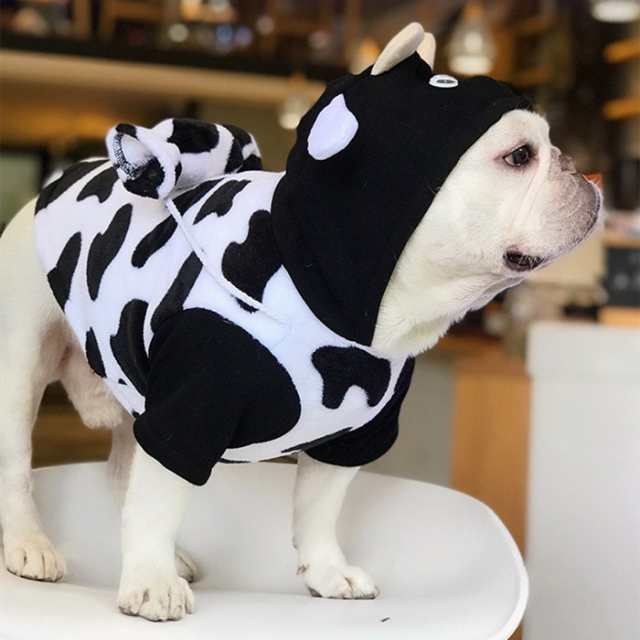 300円クーポン付き】 犬服 秋冬 コスプレ 服 コスチューム 冬 モコモコ 牛柄 長袖 Tシャツ ハロウィン 暖かい 着ぐるみ 服 牛 SNS  イの通販はau PAY マーケット - BEST WEAR | au PAY マーケット－通販サイト