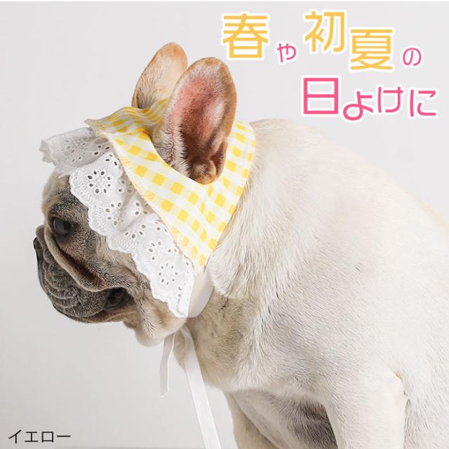 300円クーポン付き】犬 ヘッドドレス 春 帽子 アクセサリー